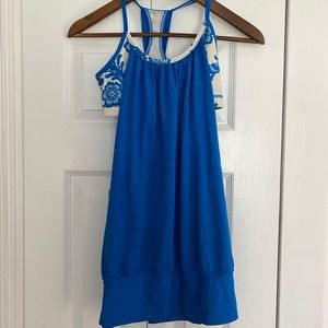 Blue Lululemon Tank w/ Built in Bra